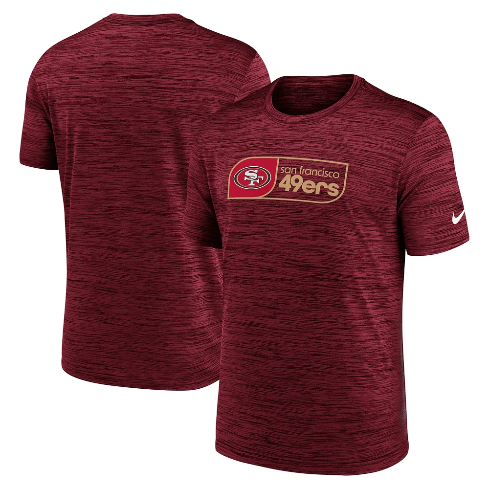 Men's Nike Scarlet San Francisco 49ers Big & Tall Velocity Performance T-Shirt