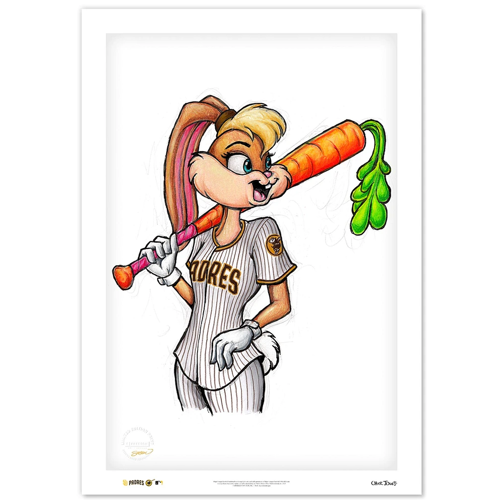 San Diego Padres 24" x 36" Lola Bunny Looney Tunes Limited Edition Fine Art Print