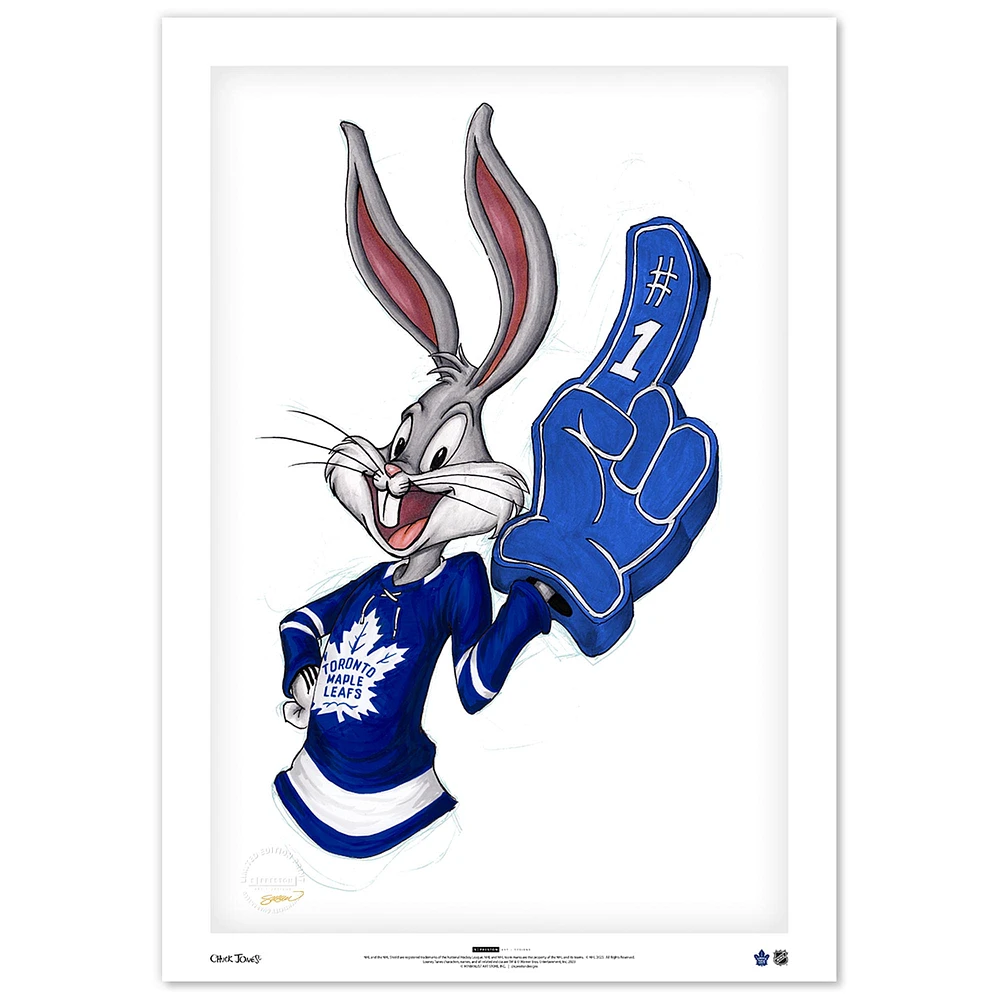 Toronto Maple Leafs 24" x 36" Looney Tunes Limited Edition Fine Art Print
