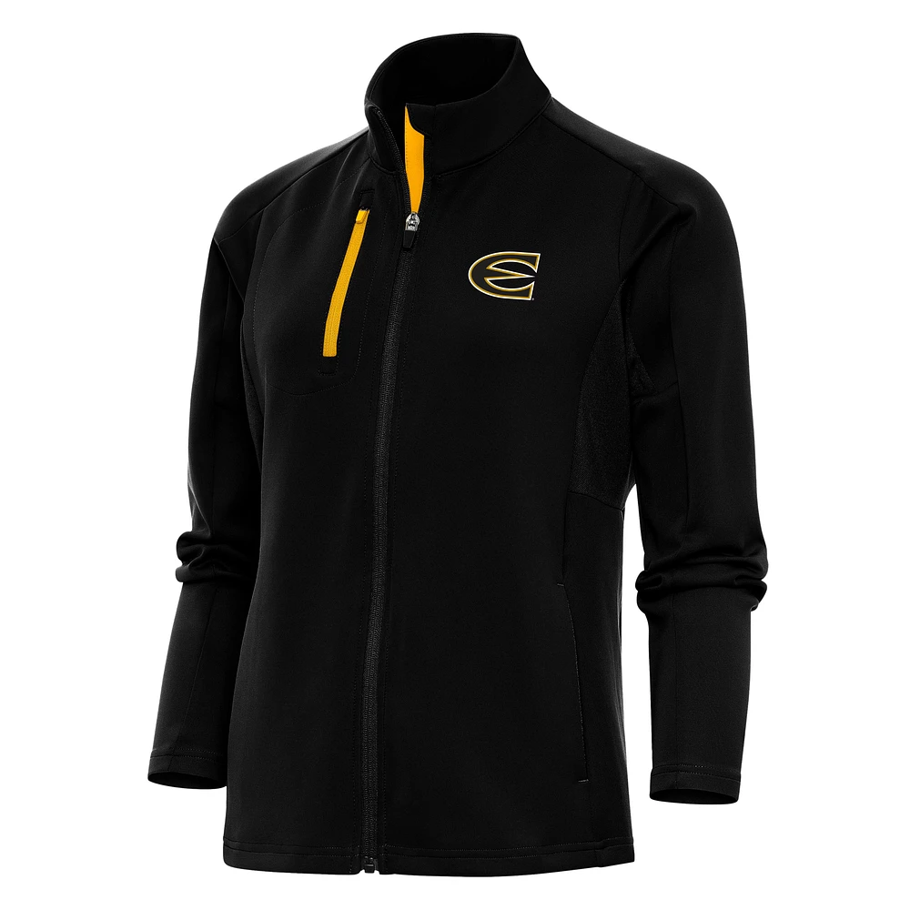 Women's Antigua Black Emporia State Hornets Generation Full-Zip Jacket