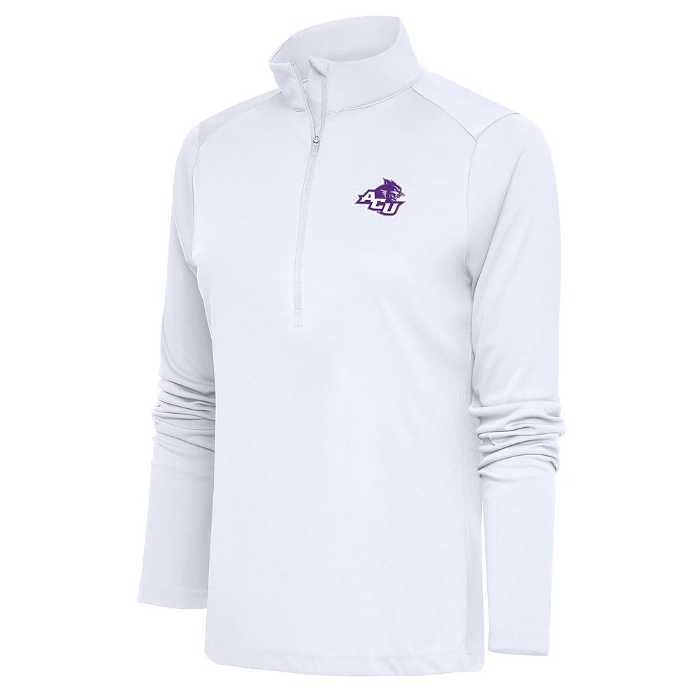 Women's Antigua Abilene Christian University Wildcats Tribute Half-Zip Top
