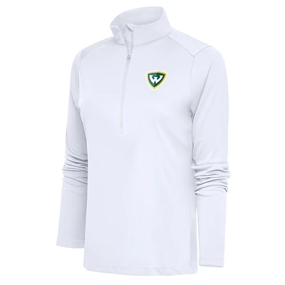 Women's Antigua Wayne State Warriors Tribute Half-Zip Top