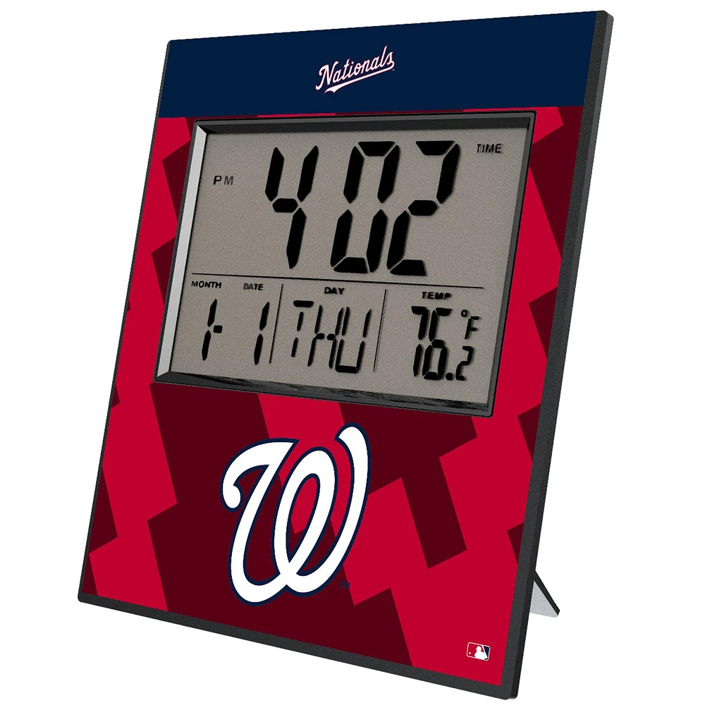 Keyscaper Washington Nationals Digital Desk Clock