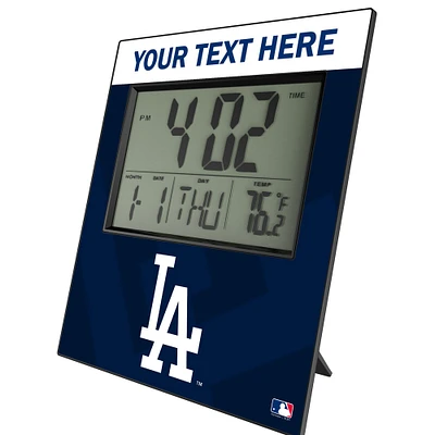 Keyscaper Los Angeles Dodgers Personalized Digital Desk Clock