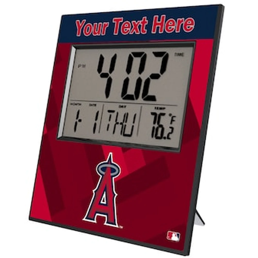 Keyscaper Los Angeles Angels Personalized Digital Desk Clock