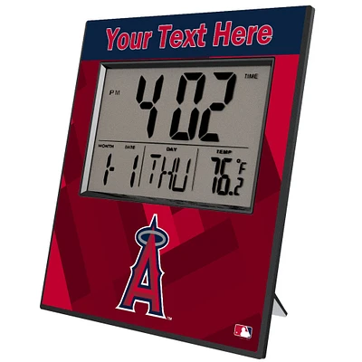 Keyscaper Los Angeles Angels Personalized Digital Desk Clock