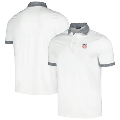 Men's Levelwear White USMNT Thomas Performance Polo