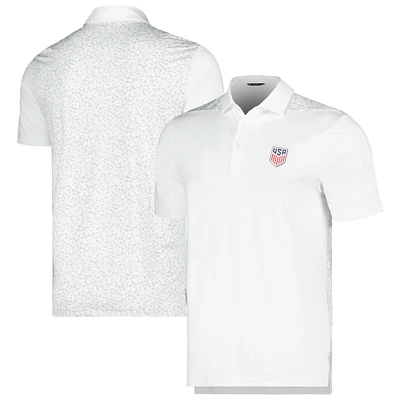 Men's Levelwear White USMNT Spry Performance Polo