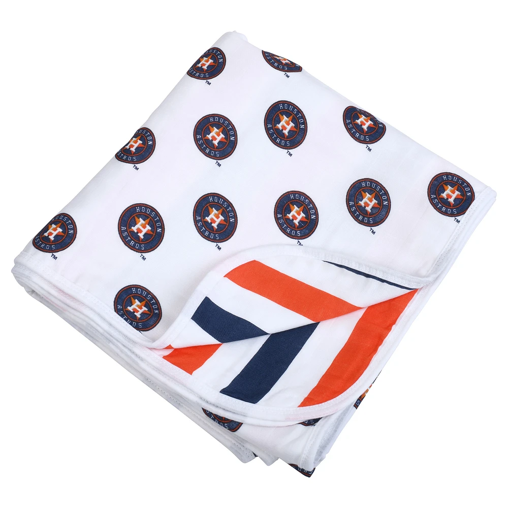 Infant Three Little Anchors Houston Astros 47" x 47" Muslin 4-Layer Blanket