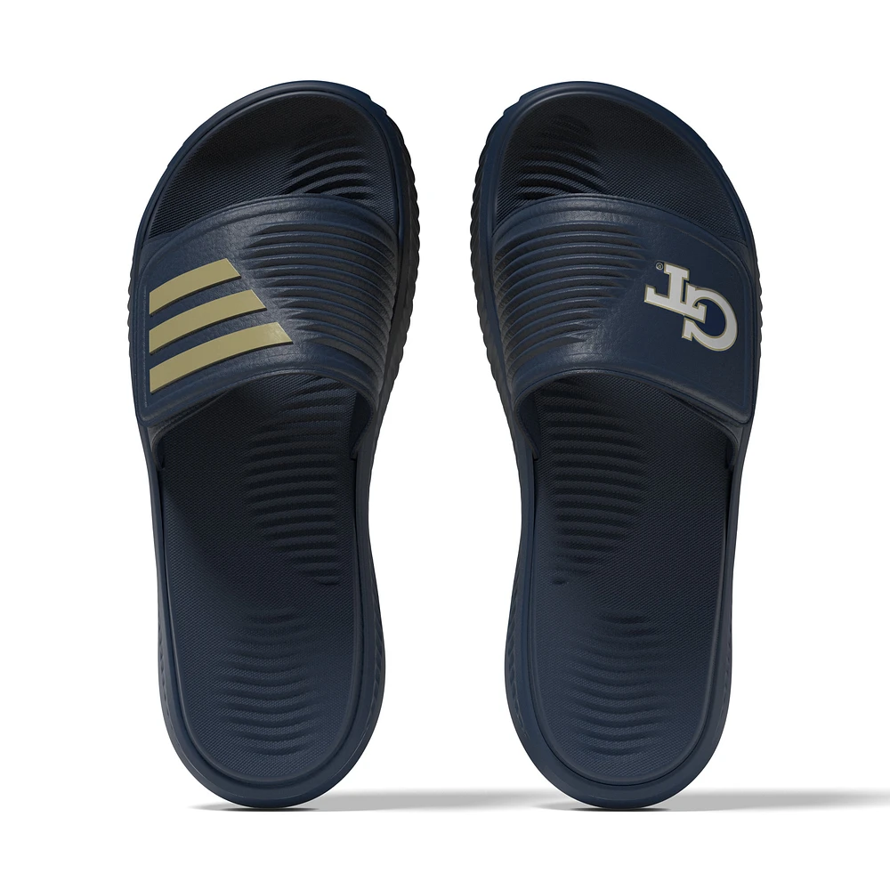 Unisex adidas Navy Georgia Tech Yellow Jackets Alphabounce 2.0 Slide Sandals