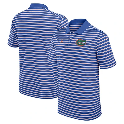 Men's Jordan Brand Royal/White Florida Gators Primetime Victory Striped Dri-FIT Polo