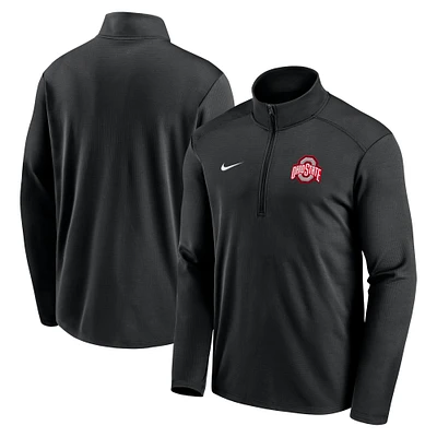 Men's Nike Black Ohio State Buckeyes Primetime Pacer Performance Half-Zip Top