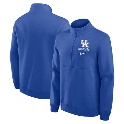 Men's Nike Royal Kentucky Wildcats Primetime Club Half-Zip Pullover