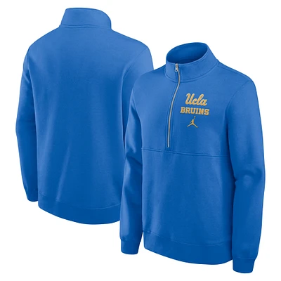 Men's Jordan Brand Blue UCLA Bruins Primetime Club Half-Zip Pullover
