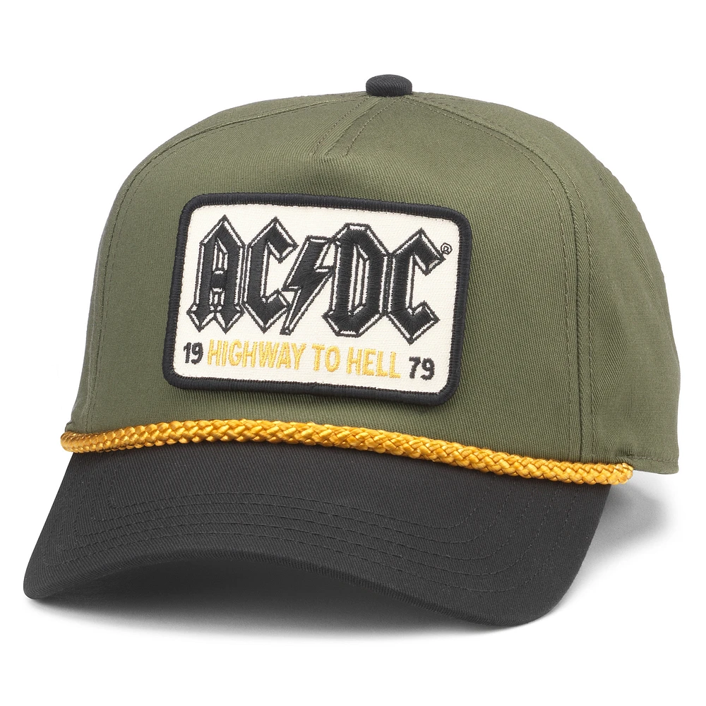 Men's American Needle Green/Black AC/DC Roscoe Adjustable Hat