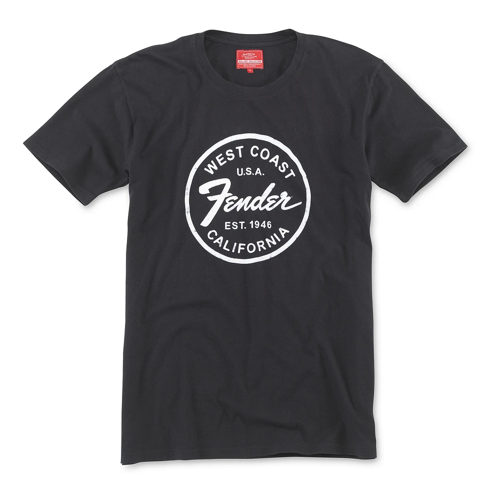 Unisex American Needle Black Fender Logo T-Shirt