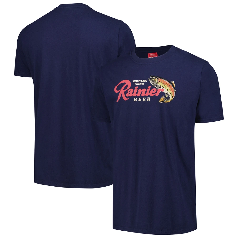 Unisex American Needle Navy Rainier Logo T-Shirt