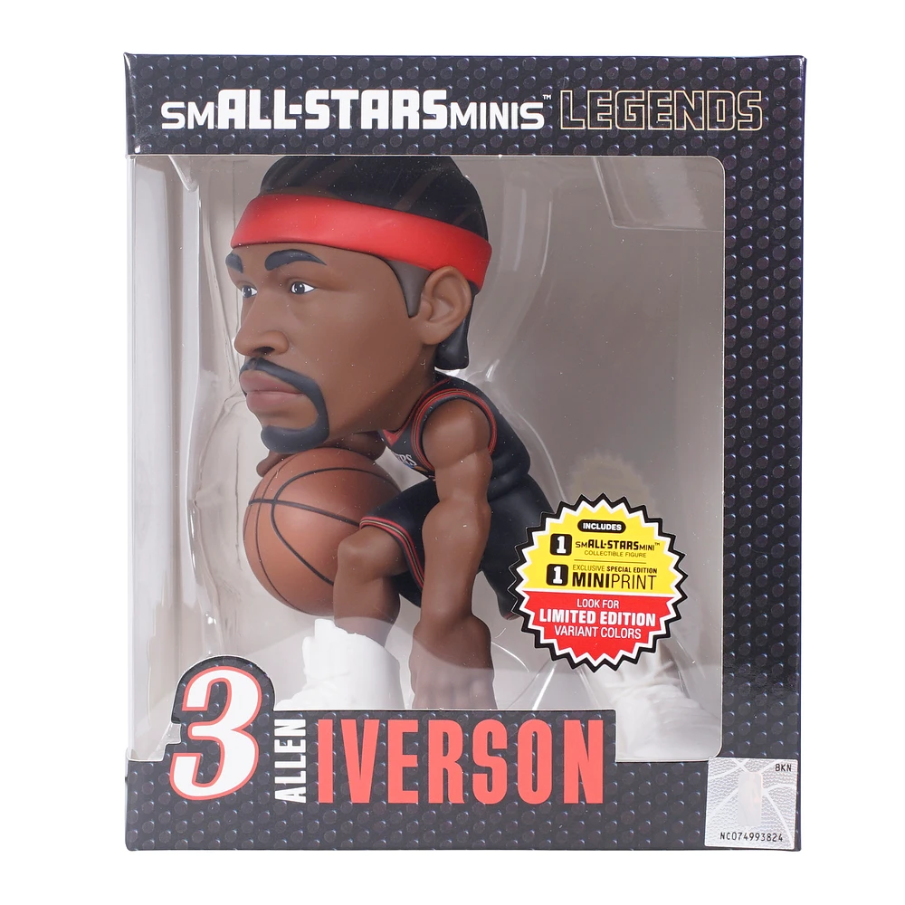 Allen Iverson Philadelphia 76ers smALL-STARS Minis 6" Vinyl Figurine - Look for Limited Edition Uncommon, Rare, and Ultra Rare Solid Team Color Variants
