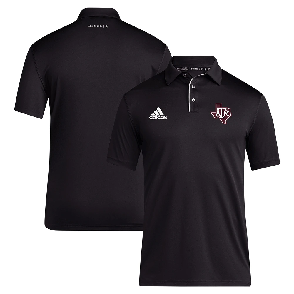 Men's adidas Black Texas A&M Aggies 2024 Coaches AEROREADY Polo