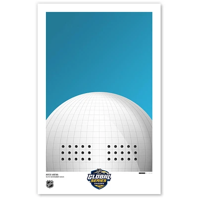 2023 NHL Global Series Sweden 11" x 17" Limited Edition Poster Print