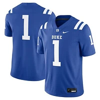 Men's Nike #1 Royal Duke Blue Devils Game Jersey
