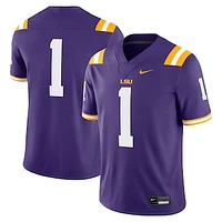 Men's Nike #1 Purple LSU Tigers Game Jersey