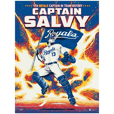 Phenom Gallery Salvador Perez Kansas City Royals 18" x 24" Deluxe Framed Serigraph