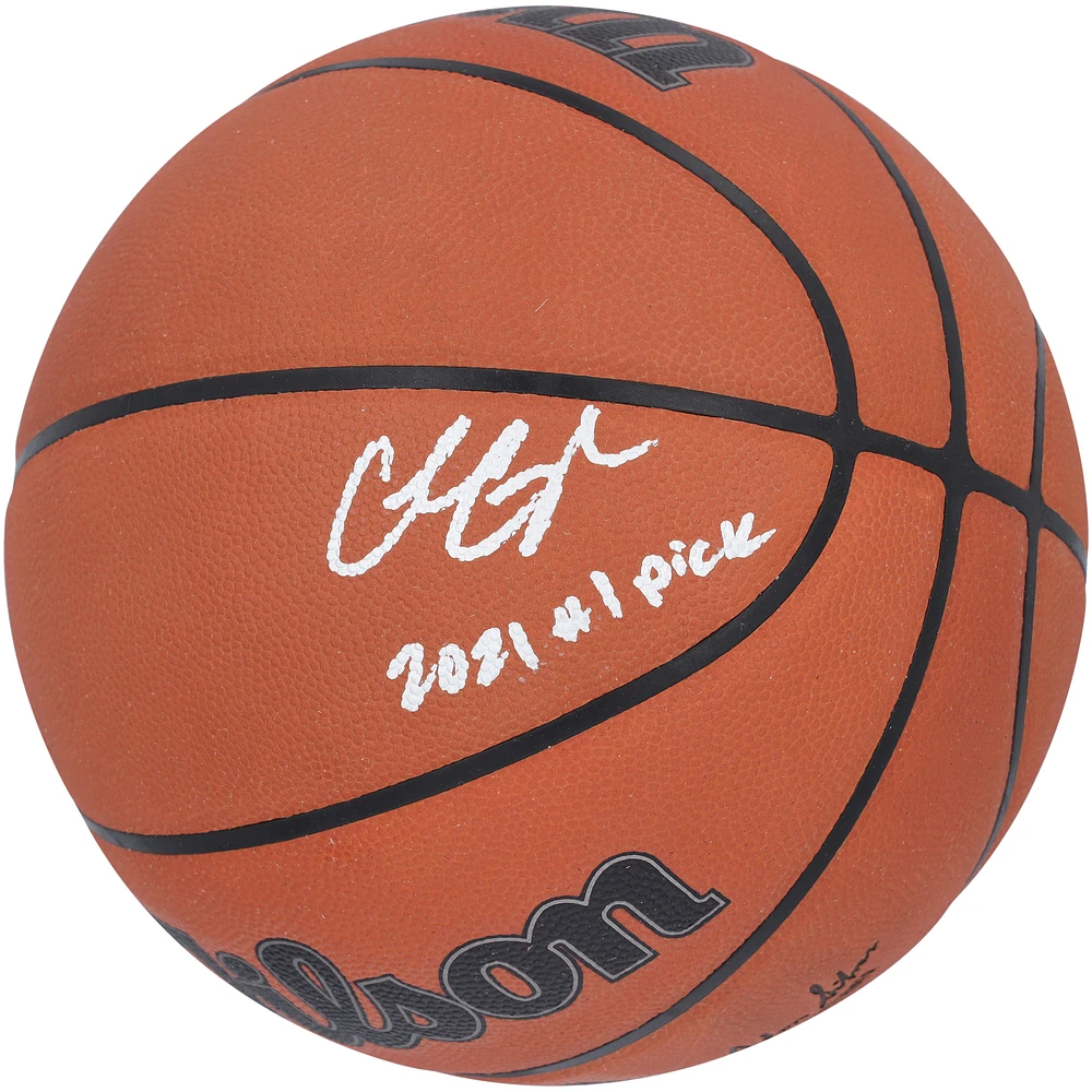 Cade Cunningham Detroit Pistons Autographed Wilson Official Game Basketball with "2021 #1 Pick" Inscription