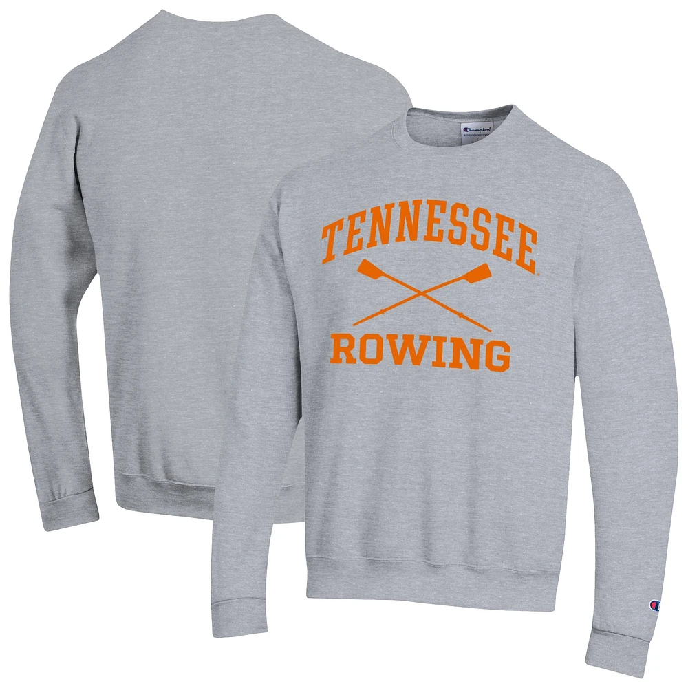 Men's Champion Gray Tennessee Volunteers Rowing Eco Powerblend Pullover Sweatshirt
