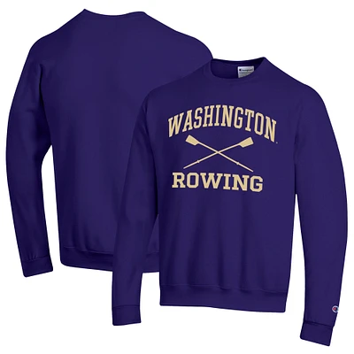 Men's Champion Washington Huskies Rowing Oars Eco Powerblend Pullover Sweatshirt