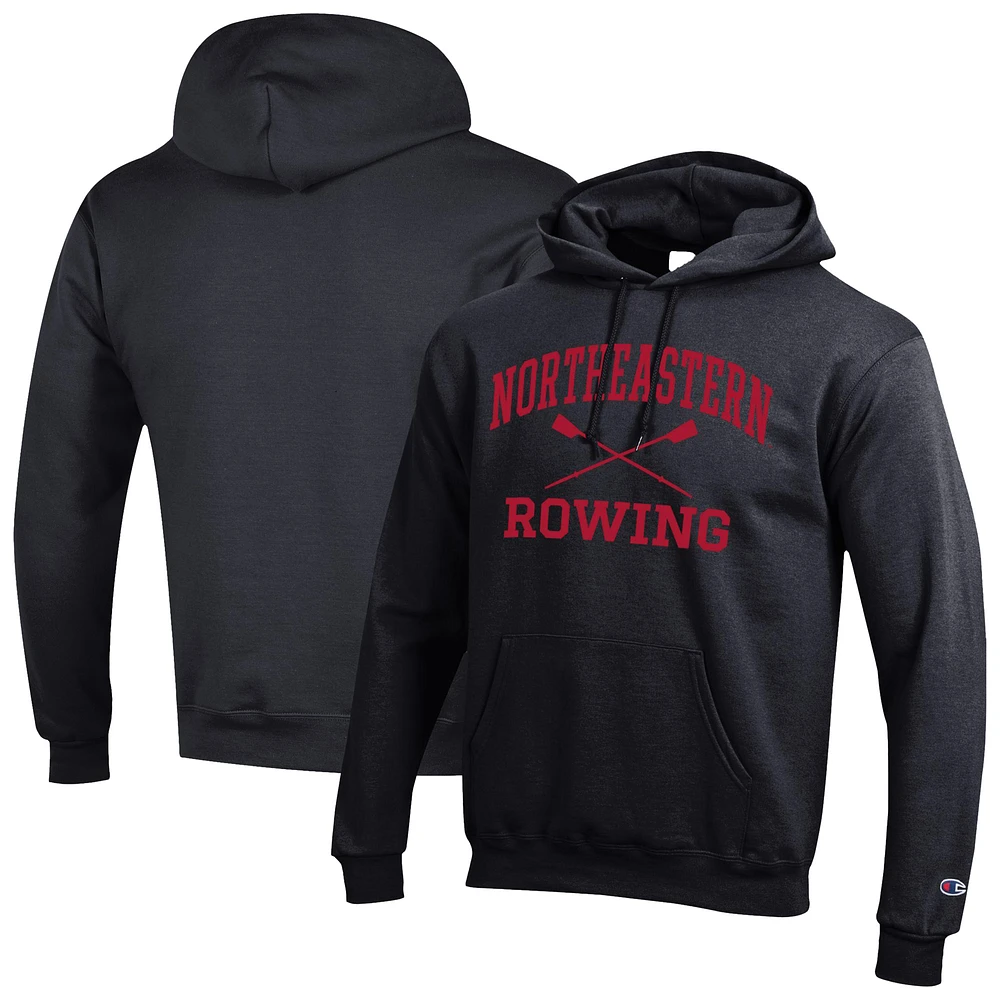 Men's Champion Northeastern Huskies Rowing Eco Powerblend Pullover Hoodie