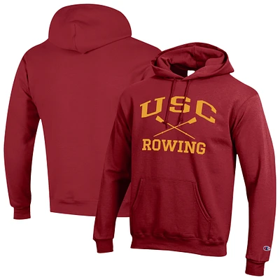 Men's Champion Cardinal USC Trojans Rowing Eco Powerblend Pullover Hoodie
