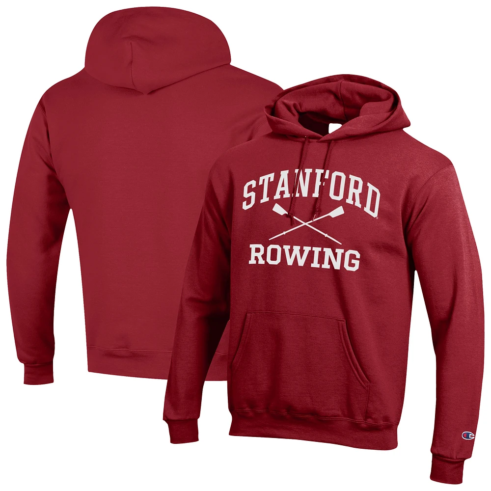 Men's Champion Cardinal Stanford Rowing Eco Powerblend Pullover Hoodie