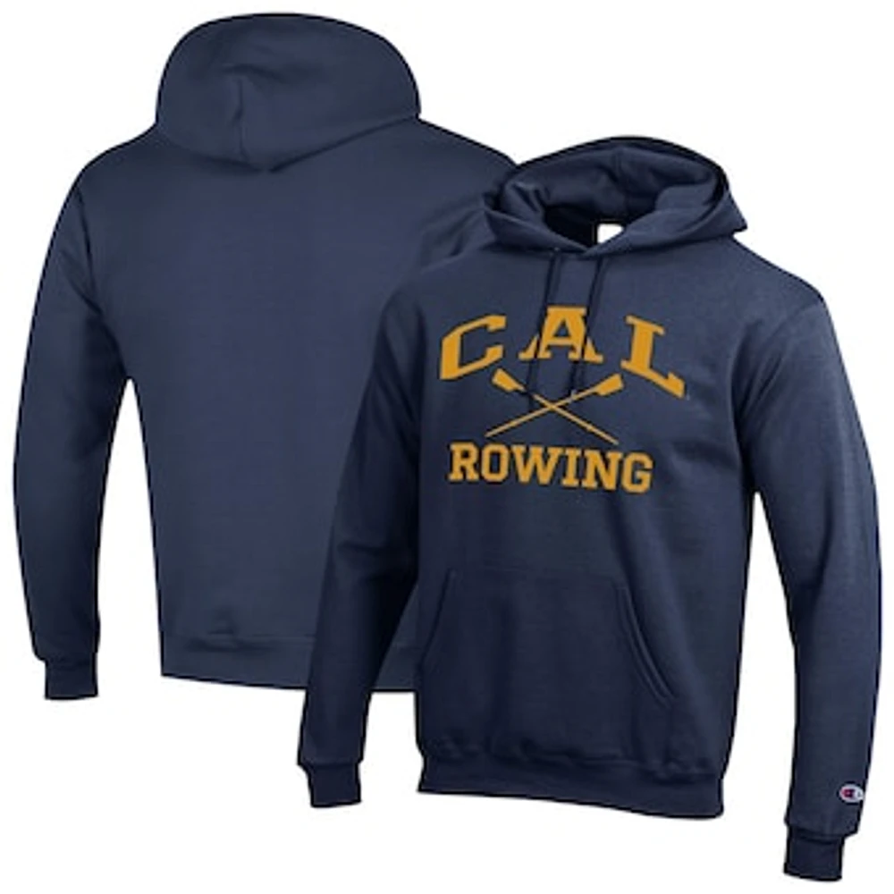 Men's Champion Navy Cal Bears Rowing Eco Powerblend Pullover Hoodie