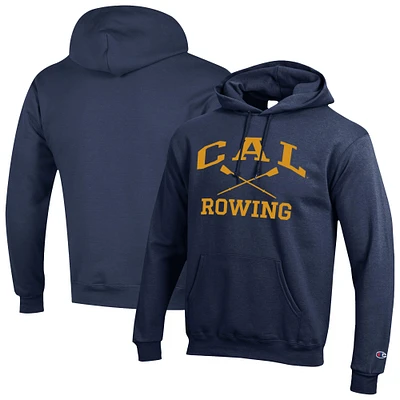 Men's Champion Navy Cal Bears Rowing Eco Powerblend Pullover Hoodie