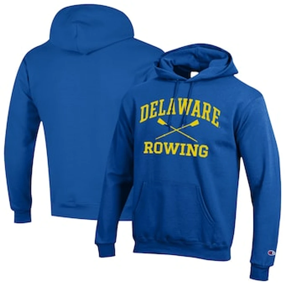 Men's Champion Royal Delaware Fightin' Blue Hens Rowing Eco Powerblend Pullover Hoodie