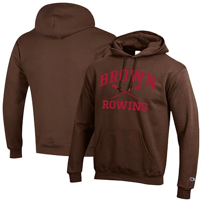 Men's Champion Brown Bears Rowing Eco Powerblend Pullover Hoodie