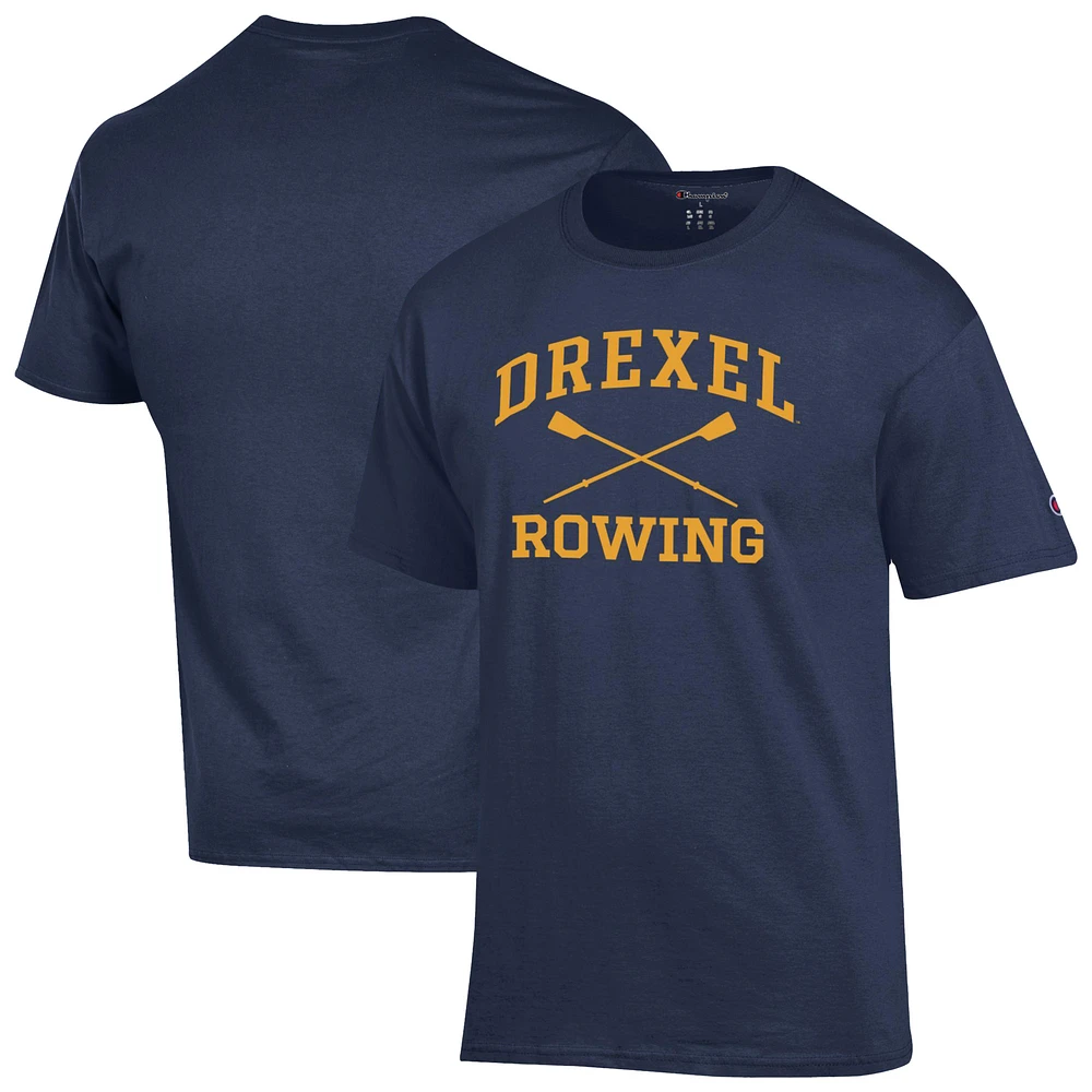Men's Champion Navy Drexel Dragons Rowing Jersey T-Shirt