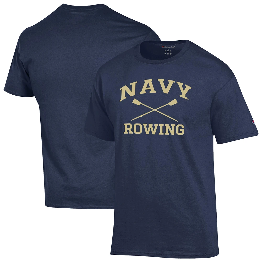 Men's Champion Navy Midshipmen Rowing Jersey T-Shirt