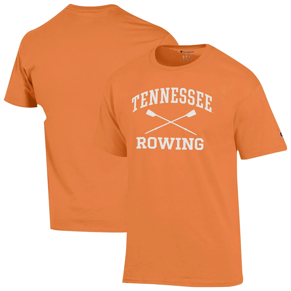Men's Champion Tennessee Orange Volunteers Rowing Jersey T-Shirt