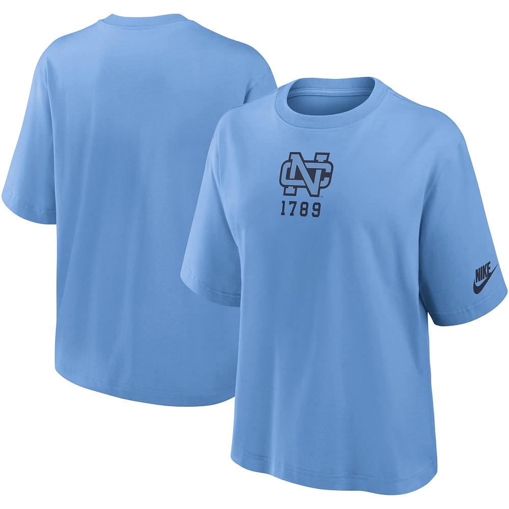 Women's Nike Carolina Blue North Tar Heels Legacy Established Boxy T-Shirt