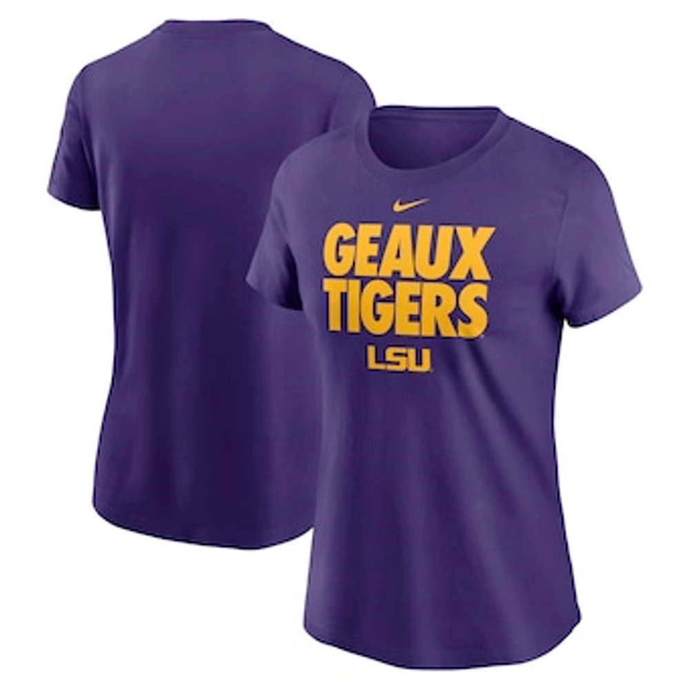 Women's Nike Purple LSU Tigers Local Ultimate Chant T-Shirt