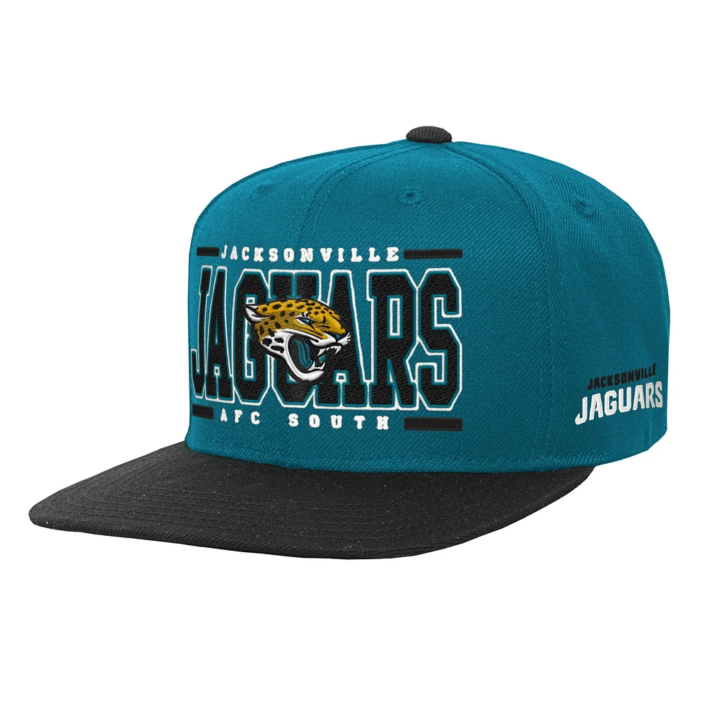 Youth Teal Jacksonville Jaguars Retro Deadstock Snapback Hat