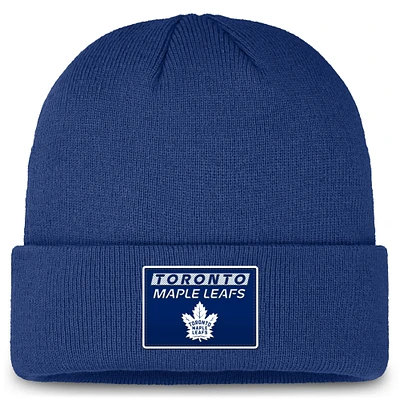 Men's Fanatics Blue Toronto Maple Leafs Authentic Pro Cuffed Knit Hat