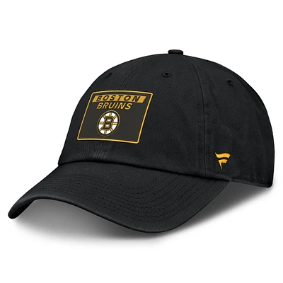 Men's Fanatics Black Boston Bruins Authentic Pro Prime Adjustable Hat