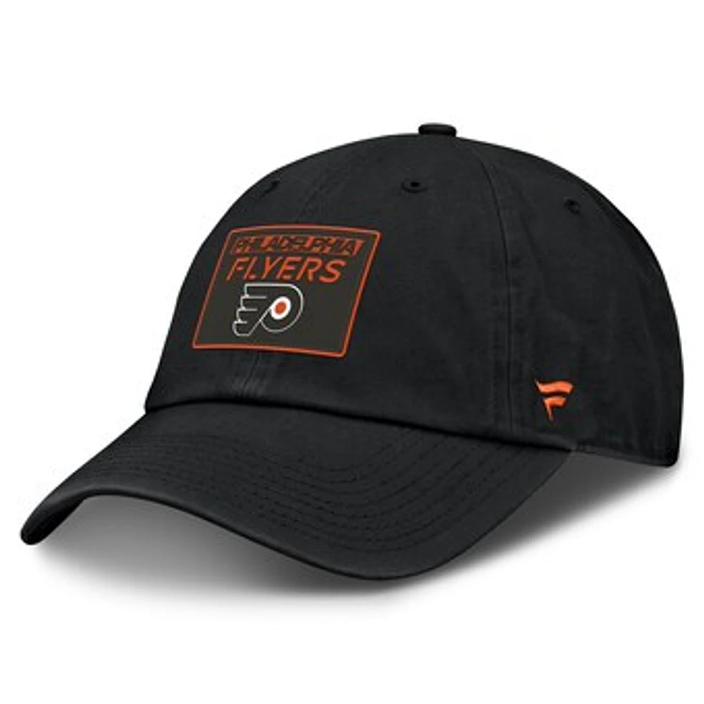 Men's Fanatics Black Philadelphia Flyers Authentic Pro Prime Adjustable Hat