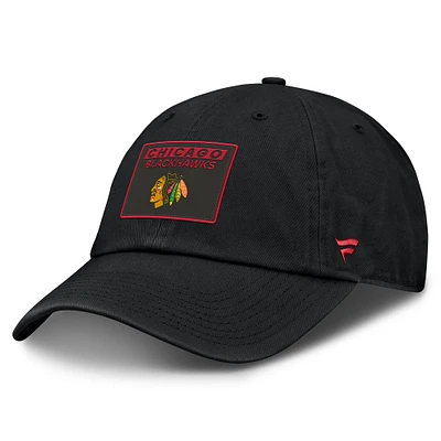 Men's Fanatics Black Chicago Blackhawks Authentic Pro Prime Adjustable Hat