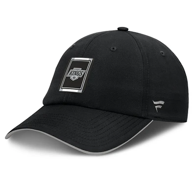 Men's Fanatics Black/Silver Los Angeles Kings Authentic Pro Ripstop Adjustable Hat