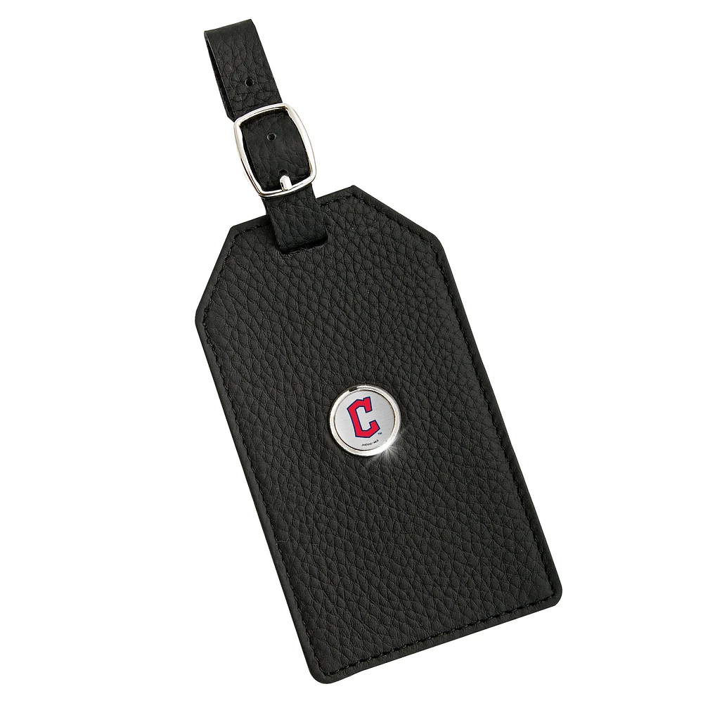 Cleveland Guardians Leather Luggage Tag