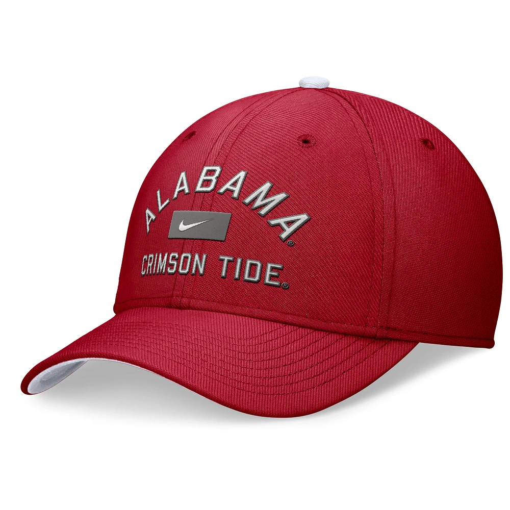Men's Nike Crimson Alabama Crimson Tide Primetime Rise Swoosh Flex Hat